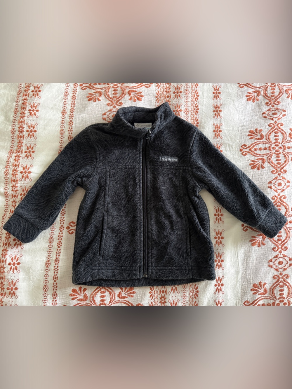 Columbia Kids Charcoal Gray Fleece Zip Jacket